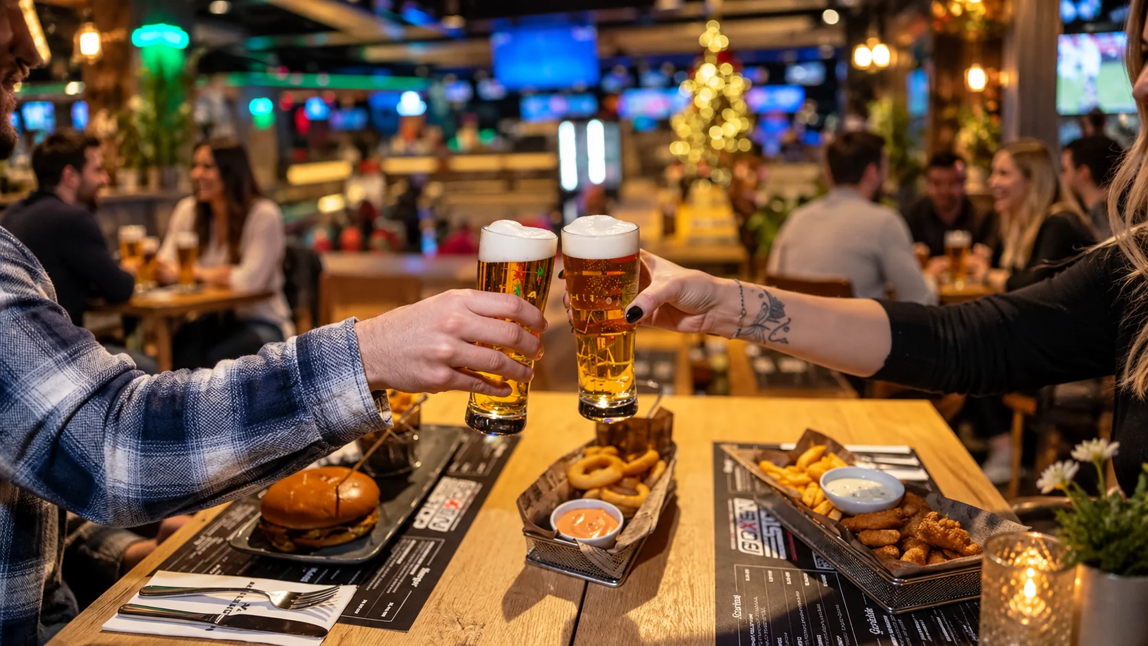 Gäste beim Live-Sport und Essen im Boxenstop Langenthal
