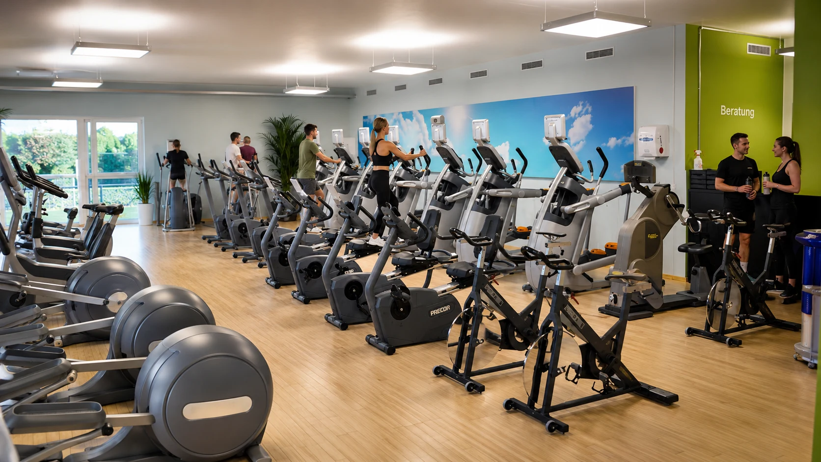 Training im Fitnessstudio beim Hotel Meilenstein