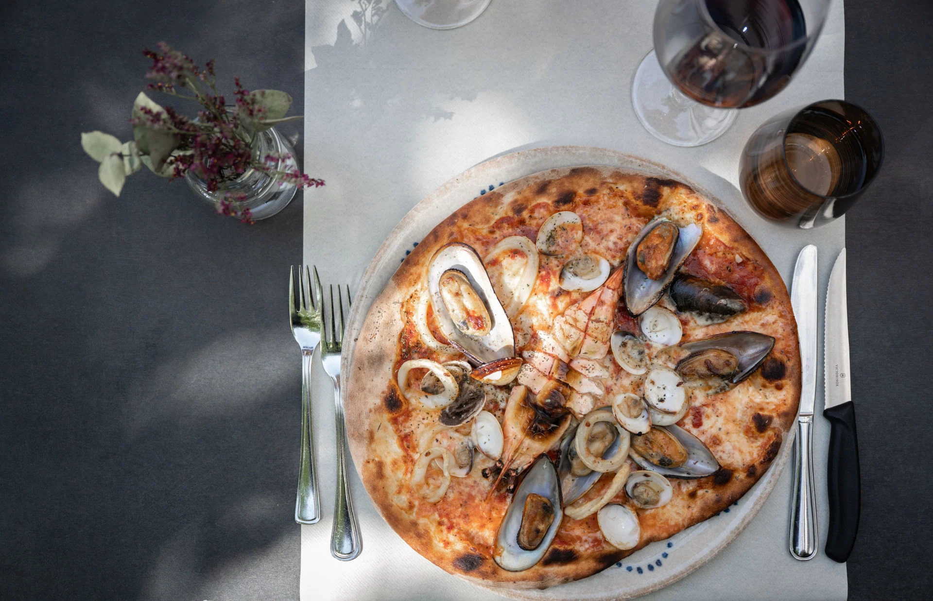 Wood-fired Pizza Diva at the Piazza
