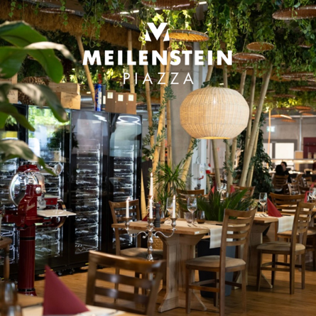 Our hotel restaurant, the popular meeting place at the Meilenstein Hotel